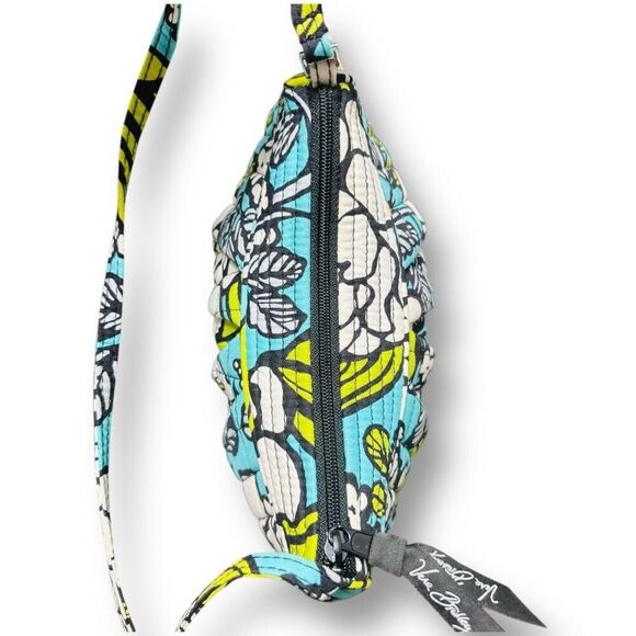 Vera Bradley Blue Floral Crossbody Bag Small Quilted Cotton Adjustable Strap - Picture 6 of 12